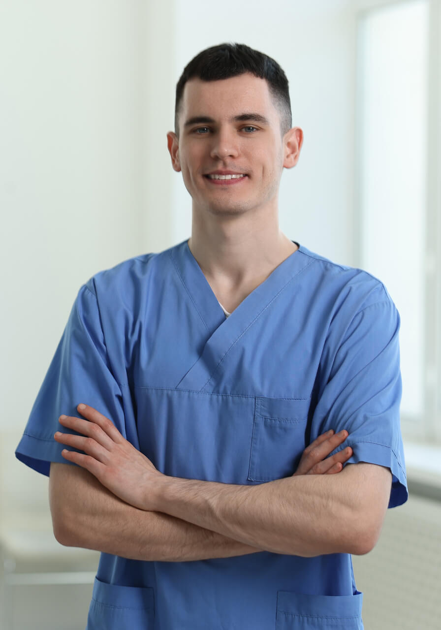 male dental assistant
