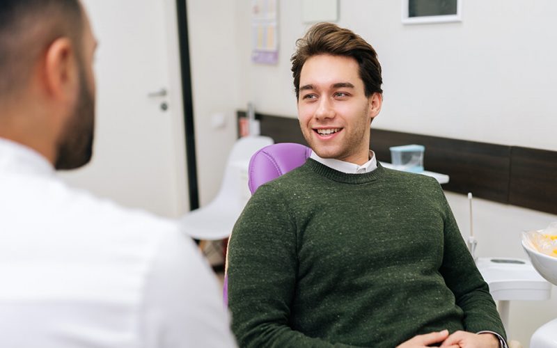 young male dental patient
